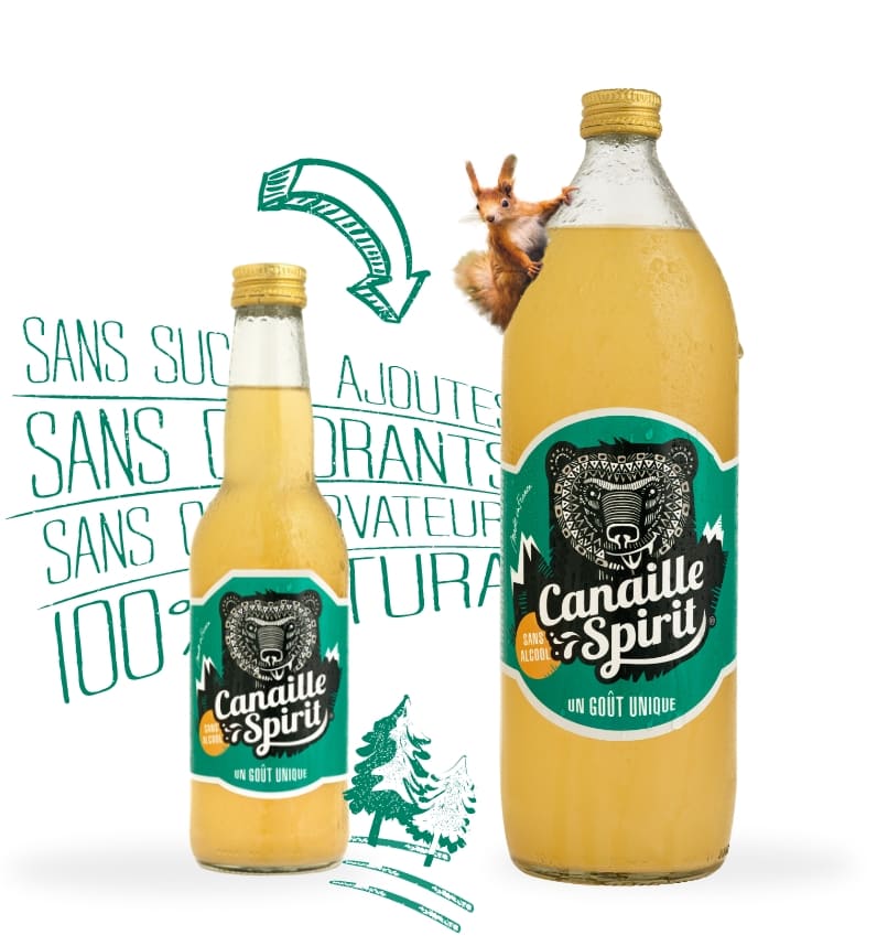 canaille – spirit – originale – gingembre – citron – 33cl – 1l