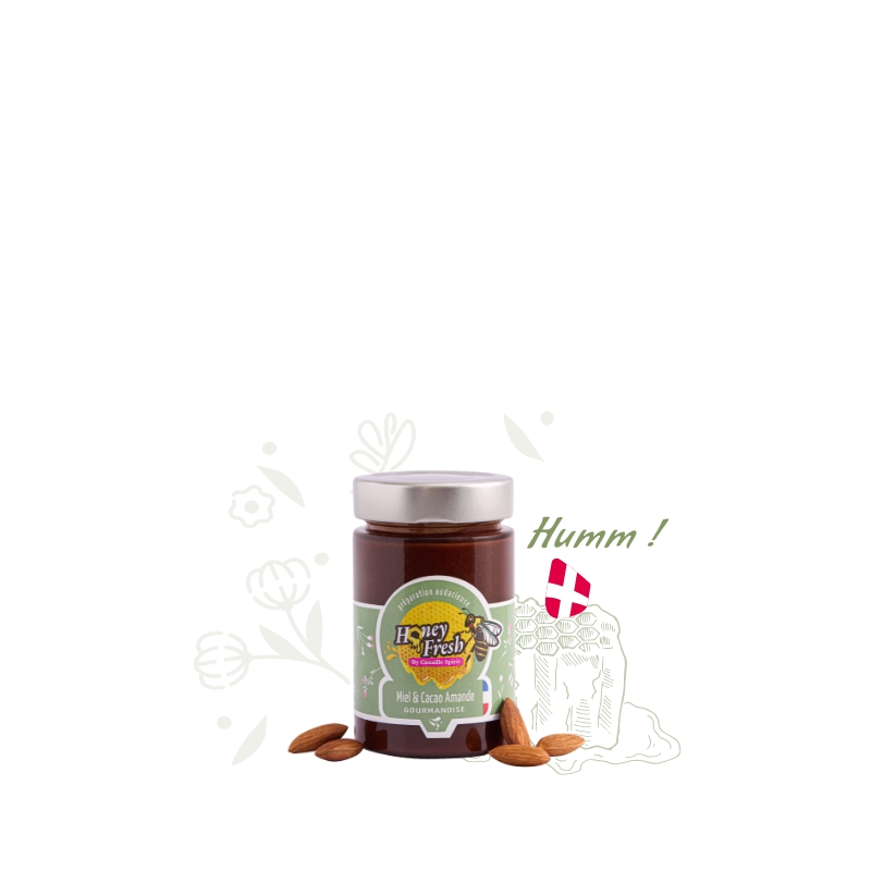 Honey Fresh, Miel & Cacao Amande en 125 g